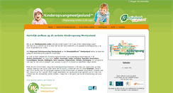 Desktop Screenshot of kinderopvangmeetjesland.be