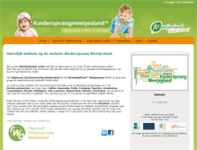 Tablet Screenshot of kinderopvangmeetjesland.be